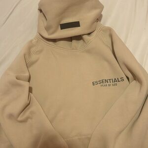 Cream essential hoodie size small